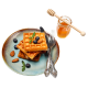 Waffles with Honey
